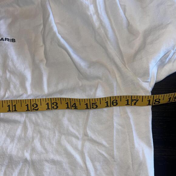 Sandro Paris Men's Slim Fit Crewneck Pullover T-Shirt Short Sleeve White Small - Picture 5 of 6